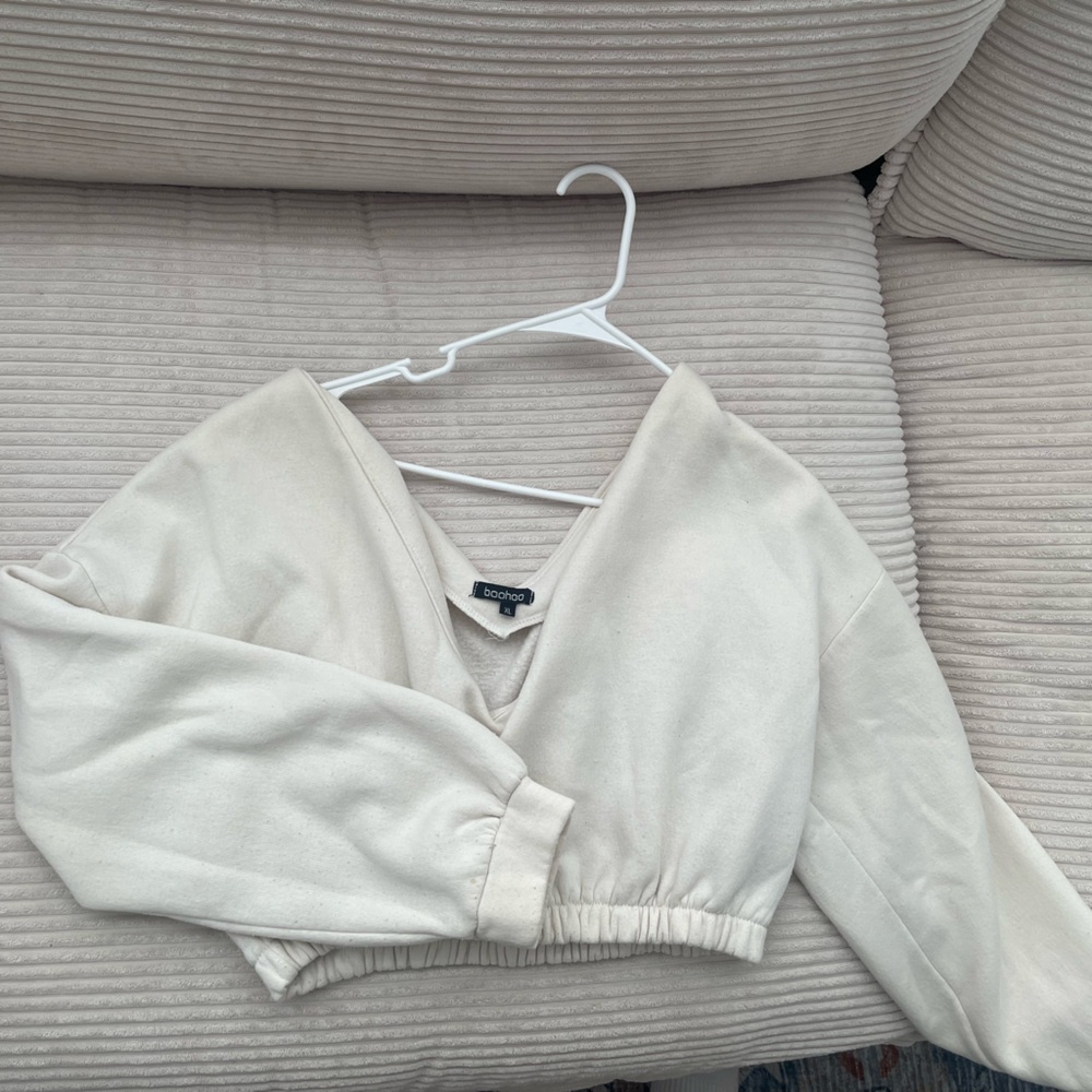Cropped boohoo sweater